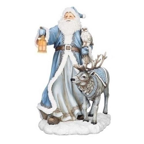Roman Inc 19.75in LED Santa Reindeer Figurine - Primary Image