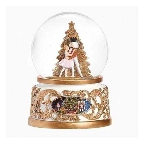 Roman Inc 6in Musical Nutcracker Dome with Clara and Tree - Primary Image