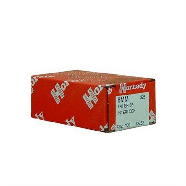 HORNADY InterLock 8mm Caliber Rifle Bullets