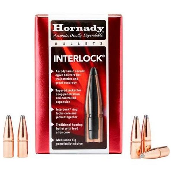 Hornady Interlock 8mm (.323) Caliber Rifle Bullets