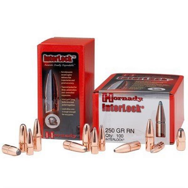HORNADY InterLock 33 Caliber RN Rifle Bullets