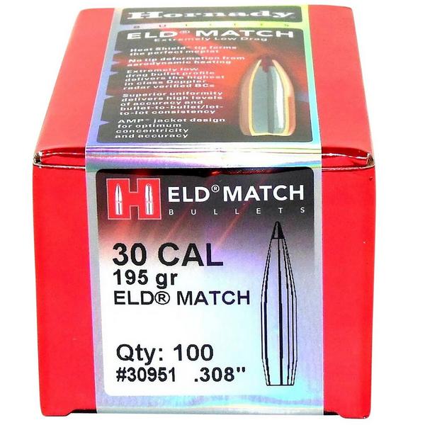 Hornady ELD Match 30 Caliber Rifle Bullets