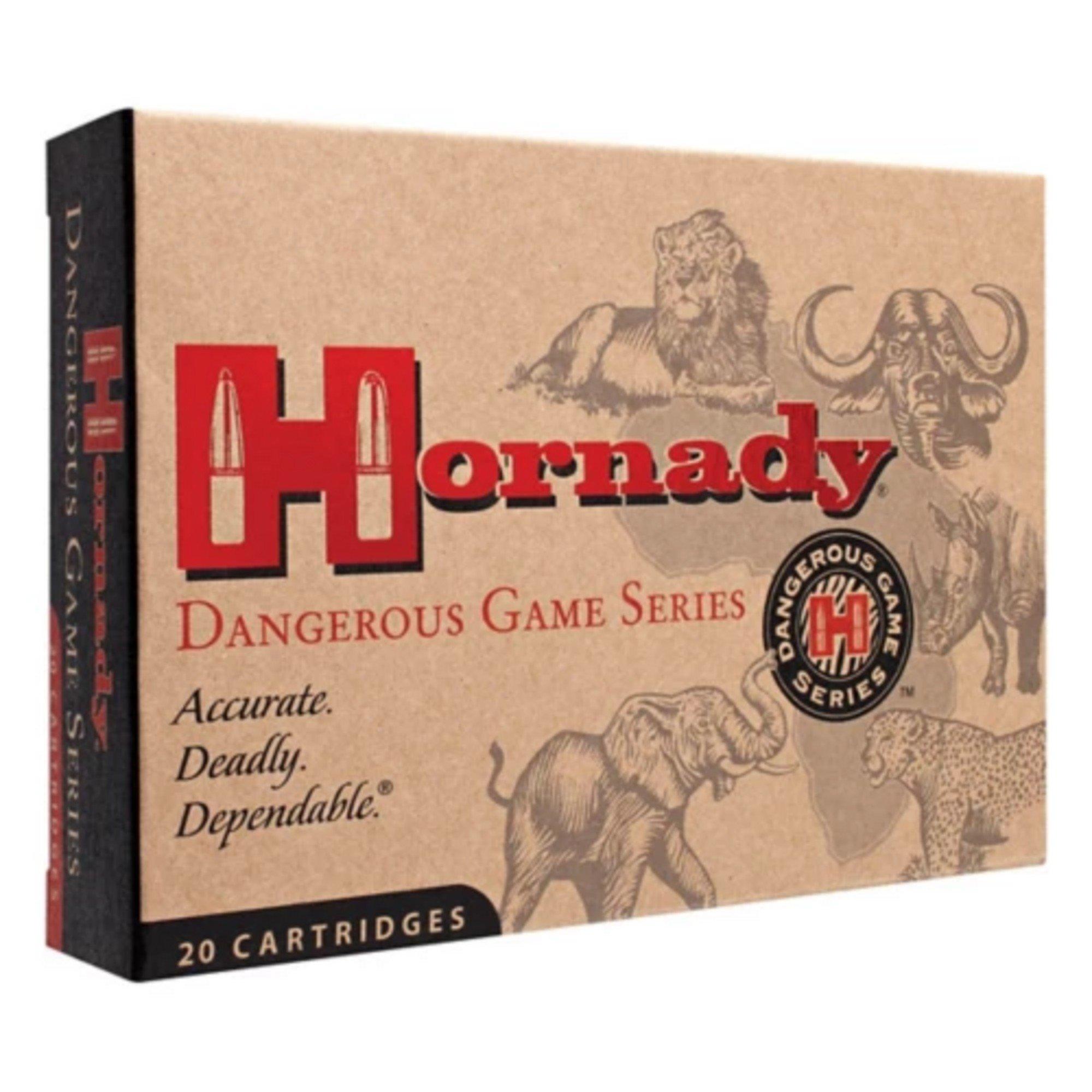 Hornady Dangerous Game Series DGS 458 Lott Rifle Ammunition 20 Round Box