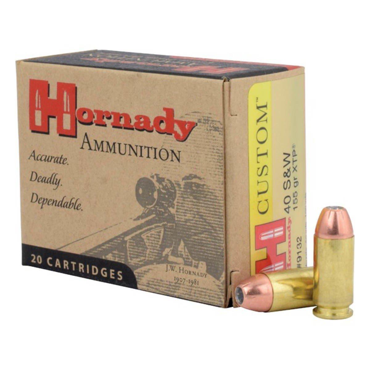 Hornady Custom XTP 40 S&W Handgun Ammunition 20 Round Box