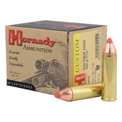 Hornady LEVERevolution FTX 500 S&W Handgun Ammunition 20 Round Box