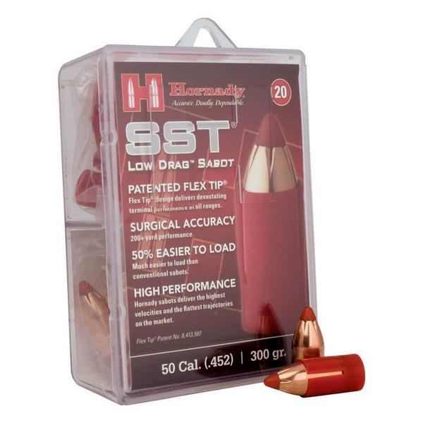 HORNADY SST-ML Low Drag Sabot 50 Caliber 300 Grain Muzzleloader Bullets