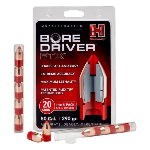 HORNADY Bore Driver FTX 50 Caliber 290 Grain Muzzleloader Bullets