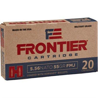 Hornady Frontier Cartridge BTHP 5.56x45mm NATO Rifle Ammunition 20 Round Box