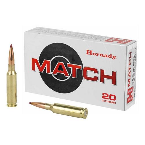 Hornady ELD Match Field Box 6.5 Creedmoor Rifle Ammunition 80 Round Box