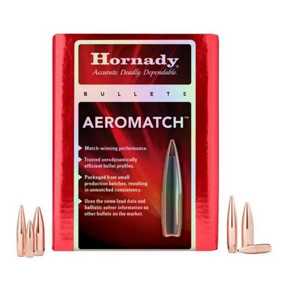 HORNADY Aeromatch Rifle Bullets 500 Count