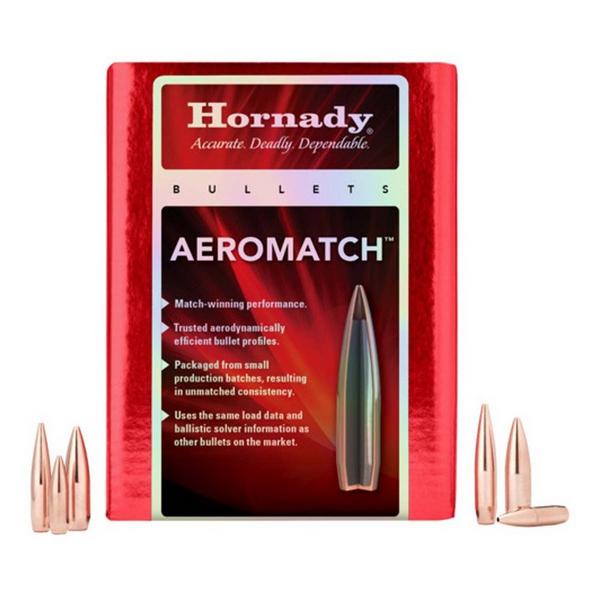 Hornady Aeromatch 22 Caliber Rifle Bullets 500 Count