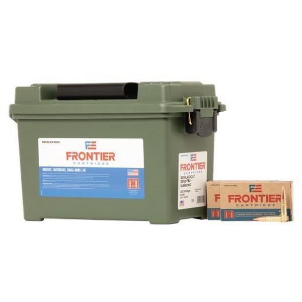 HORNADY Frontier FMJ Subsonic Ammo Can Rifle Ammunition