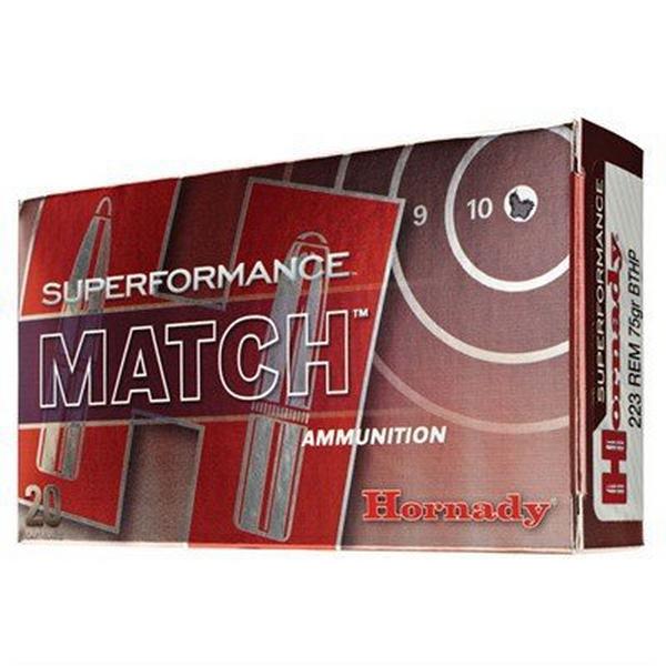 HORNADY Superformance Match BTHP Rifle Ammunition