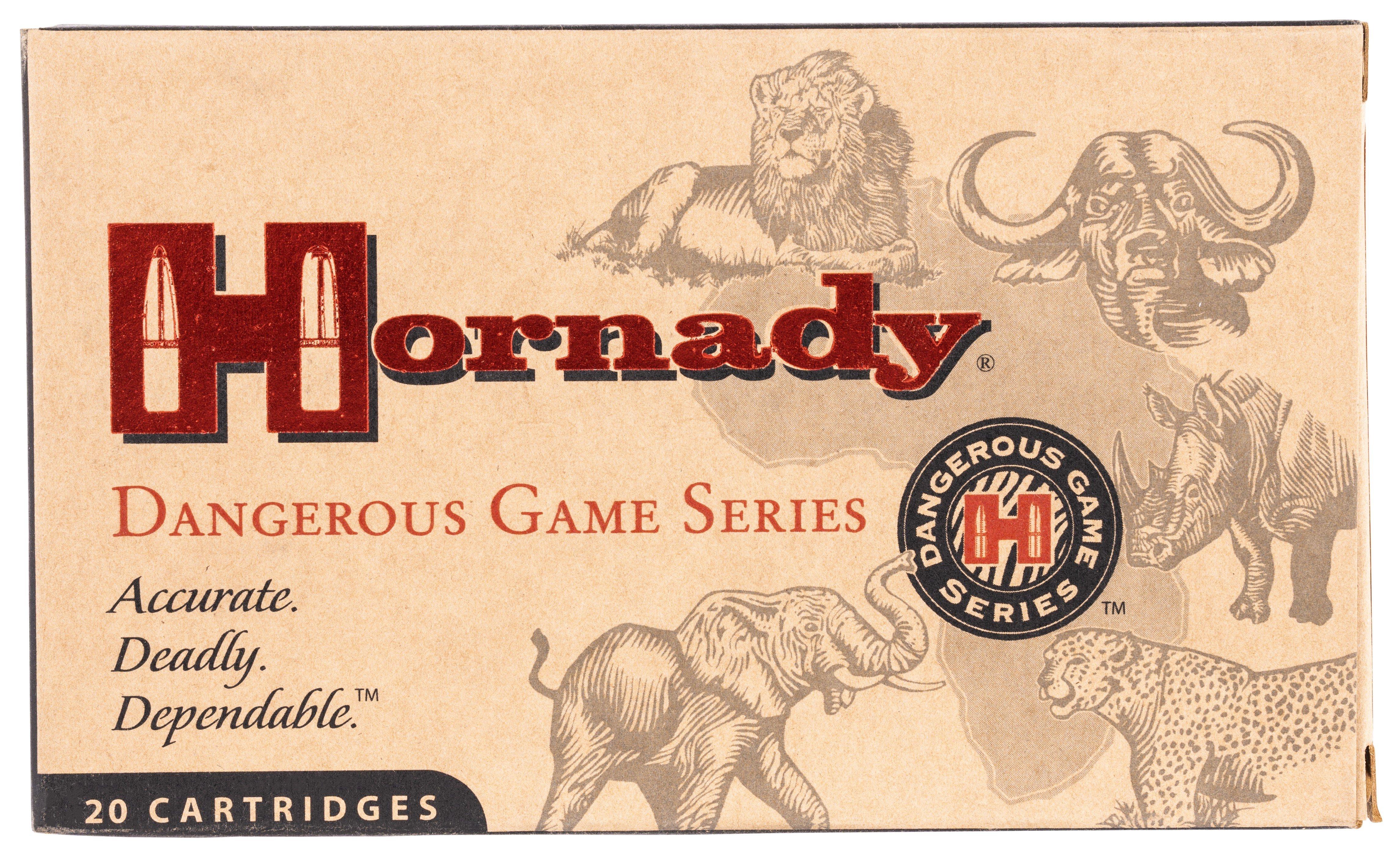 Hornady Dangerous Game Series InterLock SP-RP 9.3x62 Rifle Ammunition 20 Round Box