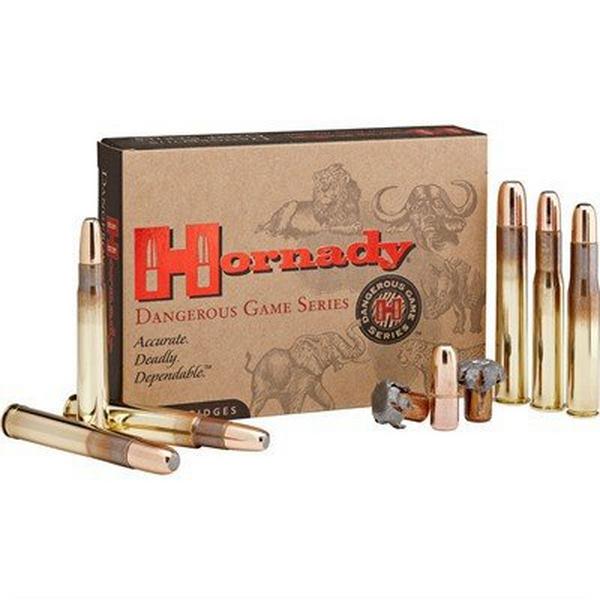 HORNADY Dangerous Game Ammo 404 Jeffery 400gr DGX?Bonded 20b Rifle Ammunition