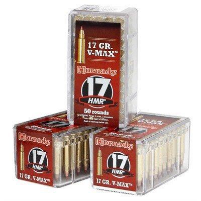 Hornady Varmint Express V-Max 17 HMR Rimfire Ammunition 50 Round Box