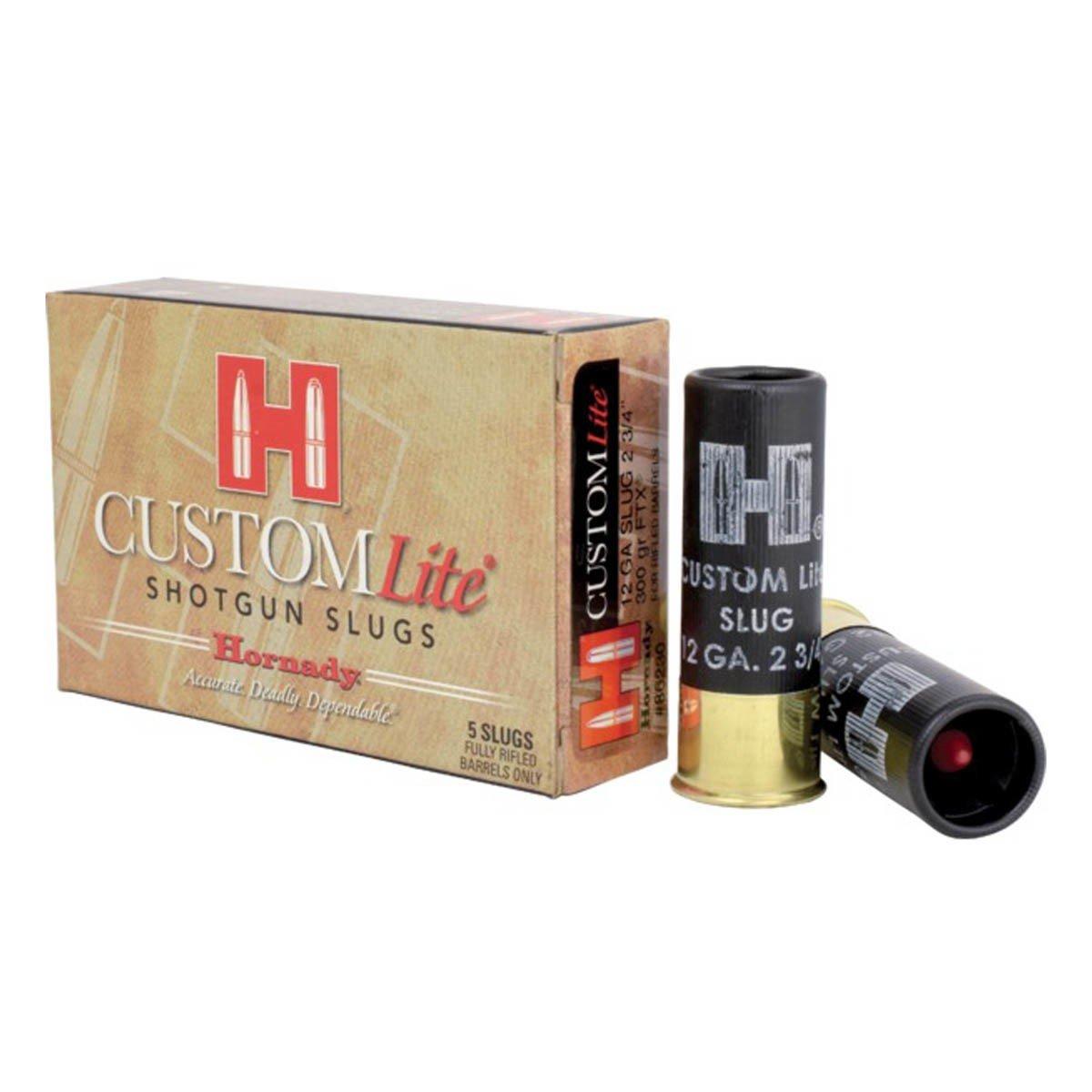 Hornady Custom Light FXT Slug 12 Gauge Shotshells 5 Round Box