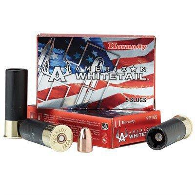 Hornady American Whitetail Hollow Point Interlock Slug 12 Gauge Shotshells 5 Round Box