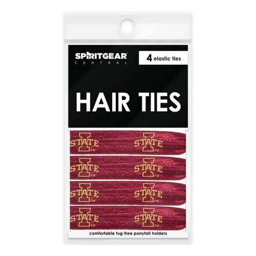 Spirit Gear Iowa State Cyclones 4pk Elastic Hair Tie - Primary Image