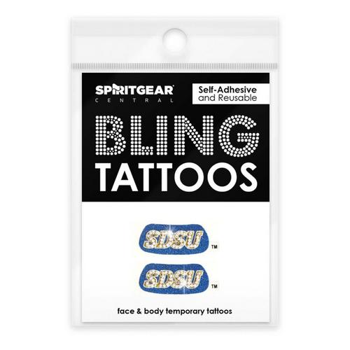 Spirit Gear South Dakota State Jackrabbits 2pk. Bling Eyeblack Sticker - Primary Image