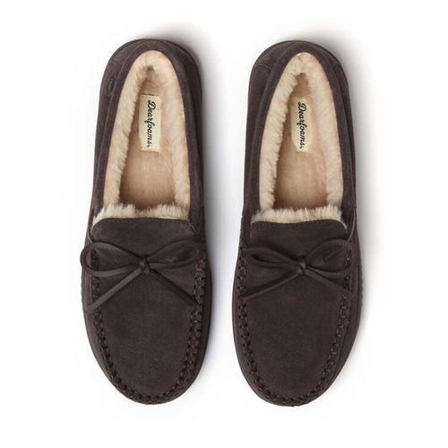 Men's Dearfoams Douglas Genuine Suede Loafers - Primary Image