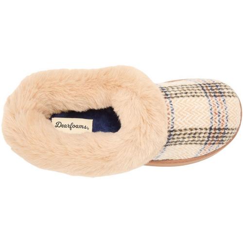Women's Dearfoams Hannah Festive Knit Slippers - Primary Image