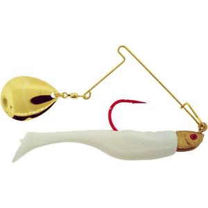 White - Bass Assassin Lures Red Daddy Spinnerbait