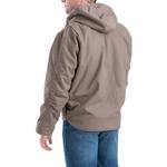 Men's Berne Apparel Heartland Washed Duck Heavyweight Sherpa Hooded Canvas Jacket - Thumbnail 2 of 3