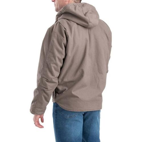Men's Berne Apparel Heartland Washed Duck Heavyweight Sherpa Hooded Canvas Jacket - Primary Image