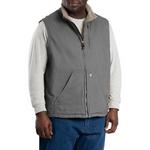Men's Berne Apparel Berne Heartland Sherpa-Lined Washed Duck Vest - Thumbnail 1 of 2