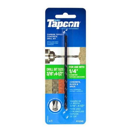Tapcon 3/16 in x 4-1/2 in Carbide Tipped Concrete Drill Bit - Primary Image