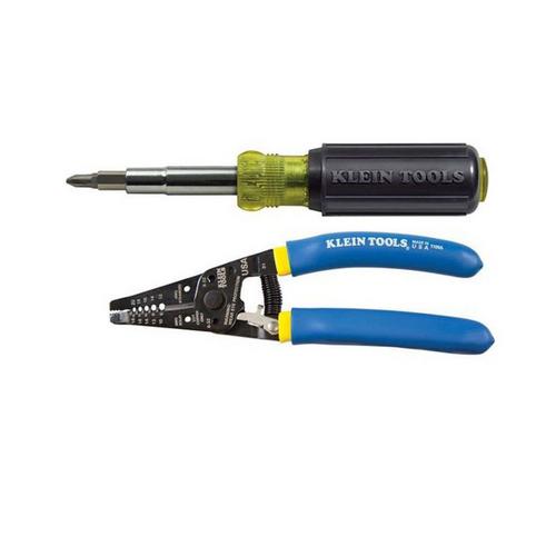 Klein Multi-Bit Screwdriver/Wire Stripper Set - Primary Image