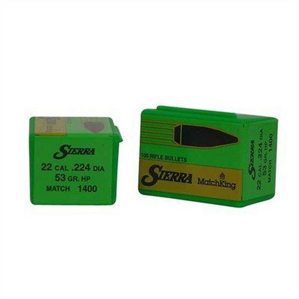 SIERRA BULLETS Sierra Bullet .22 .224 53gr HP Match