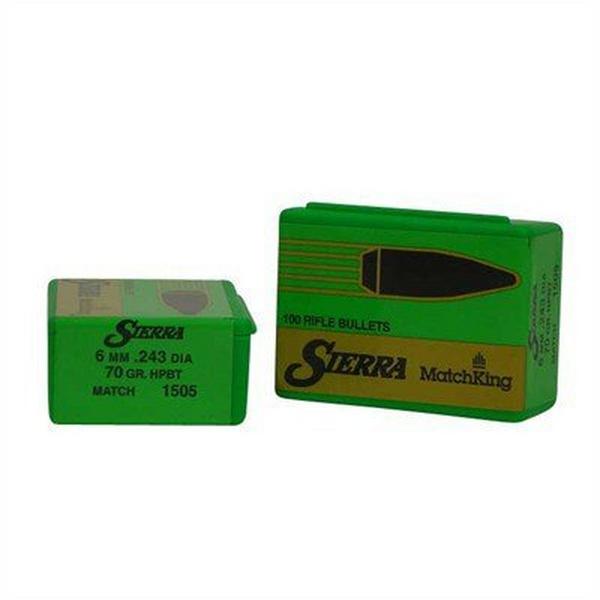 SIERRA BULLETS Sierra Bullet 6MM .243 70gr HPBT Match