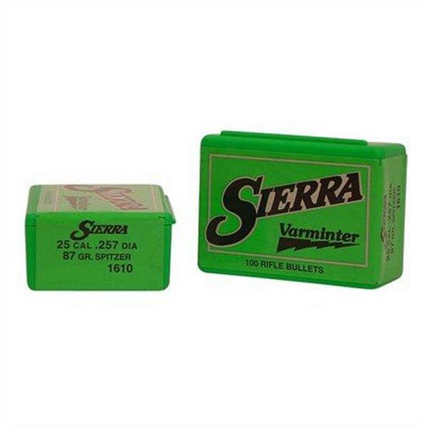 SIERRA BULLETS Sierra Varminter 25 Caliber Rifle Bullets