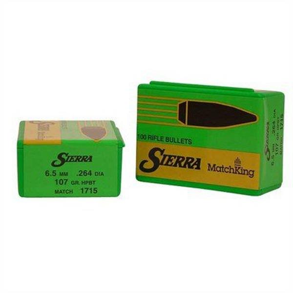 Sierra Bullets Sierra MatchKing 26 Caliber HPBT Rifle Bullets