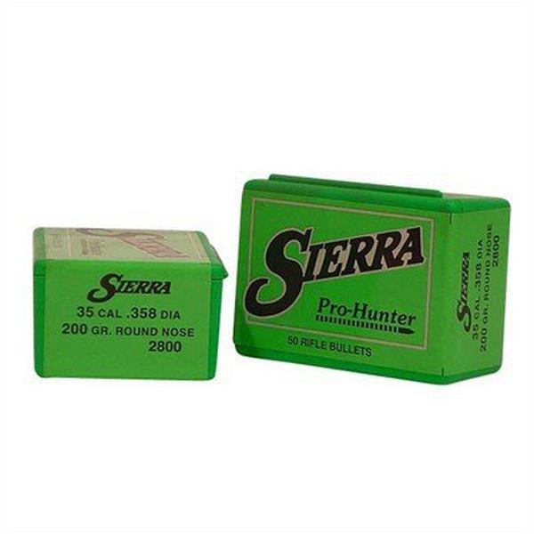 SIERRA BULLETS Sierra Pro-Hunter 35 Caliber Round Nose Rifle Bullets