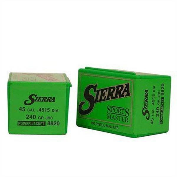 SIERRA BULLETS Sierra Bullet .45 .4515 240gr JHC