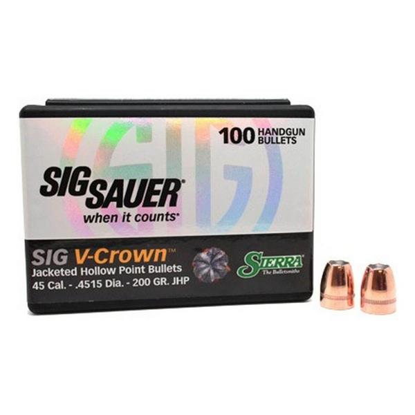SIERRA BULLETS Sierra SIG SAUER V-Crown Pistol Bullets