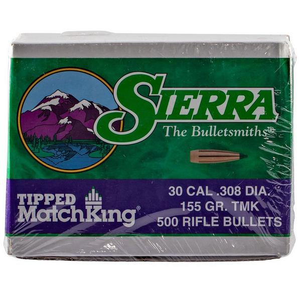SIERRA BULLETS Sierra Tipped MatchKing TMK Match 30 Caliber Rifle Bullets