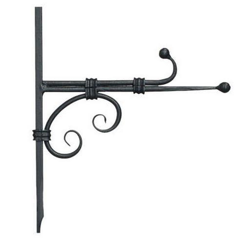 Panacea Black Steel 10 in H Hook and Ball Plant Bracket - Primary Image