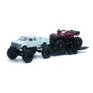 New Ray Pick-Up Toy Hauler with Polaris Vehicles Set