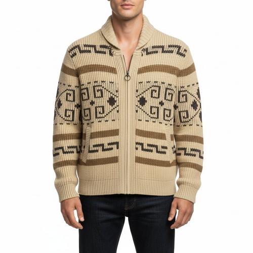 Men's Pendleton Original West Full Zip Sweater - Primary Image