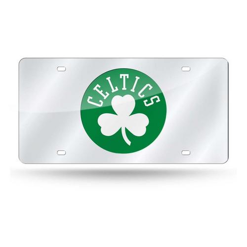 Rico Industries Boston Celtics Laser Cut Chrome Tag License Plate - Primary Image