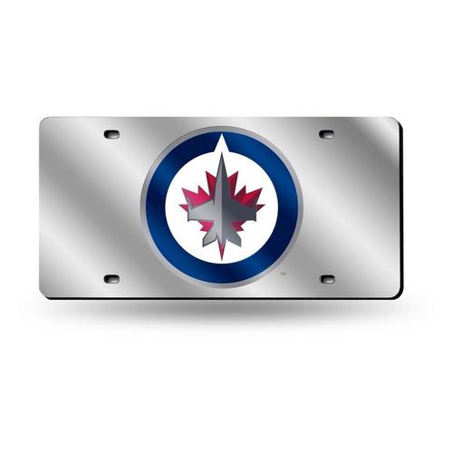 Rico Industries Winnipeg Jets Laser Cut Chrome Tag License Plate - Primary Image