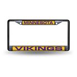 Rico Industries Minnesota Vikings Black License Plate Frame - Thumbnail 1 of 2