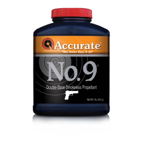 ACCURATE POWDER Accurate Number 9 Double-Base Smokeless Handgun Reloading Powder