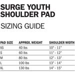 Youth Riddell Surge Shoulder Pad - Thumbnail 3 of 3