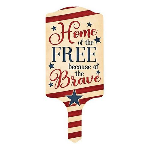 Carson Home Accents Home of the Free Garden Stake - Primary Image