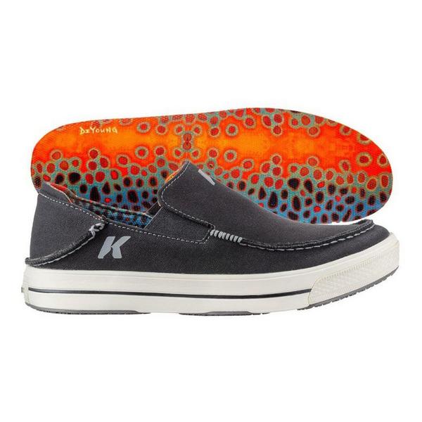 Korkers Men's  Fish Moc - Brown trout Slippers